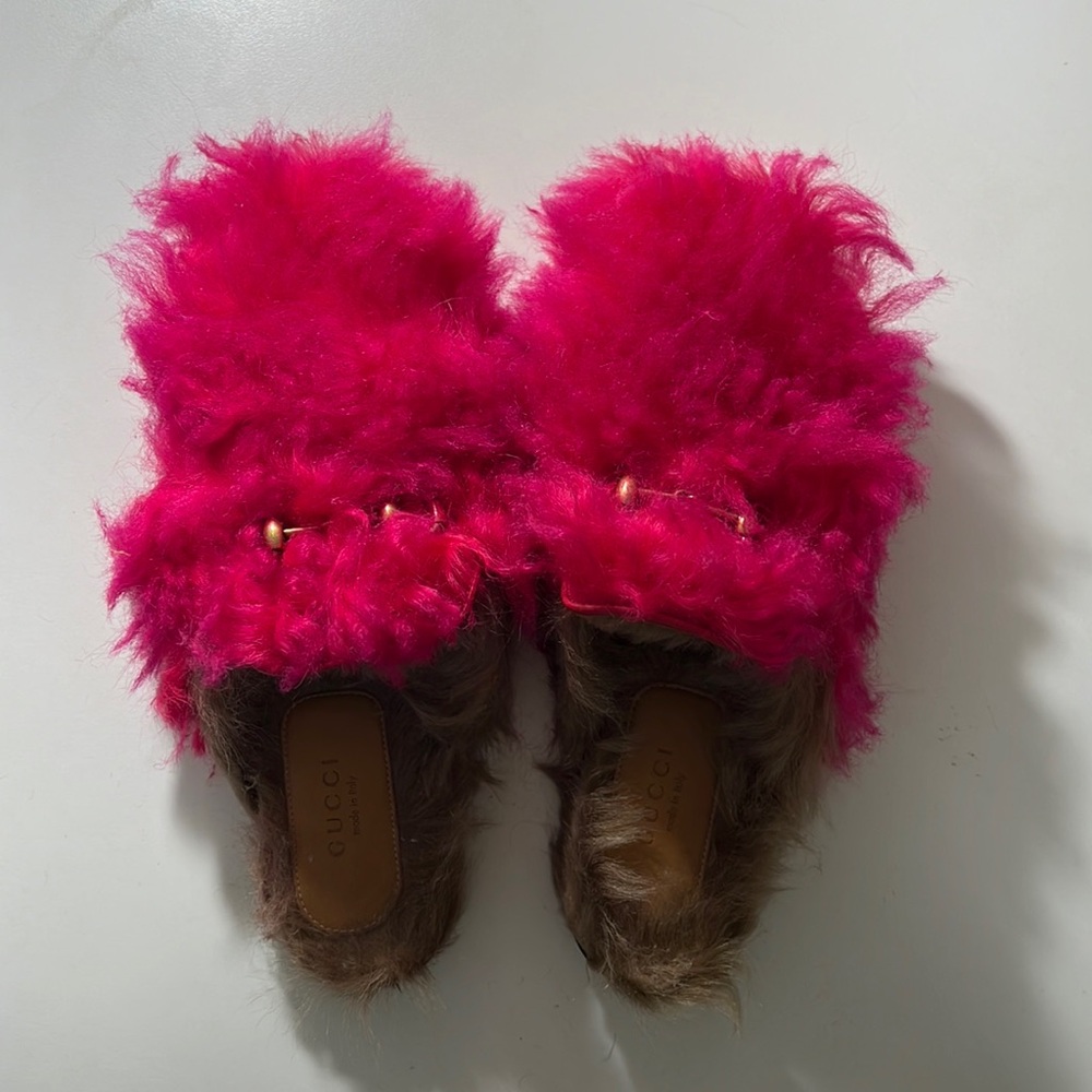 Gucci Fur Mules US7 IT 37 | 7
